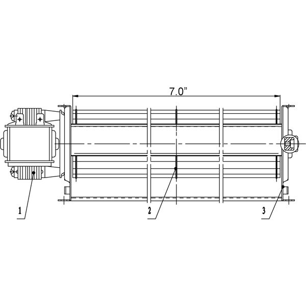 9.75" Blower Right Motor