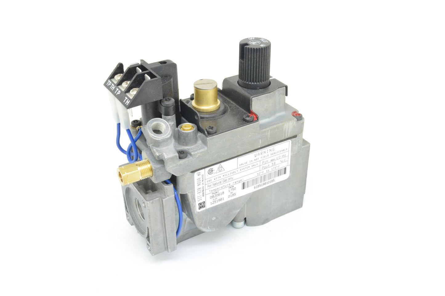 SIT 820 T-Pile Only Millivolt Valve 0.820.618 (Natural Gas)