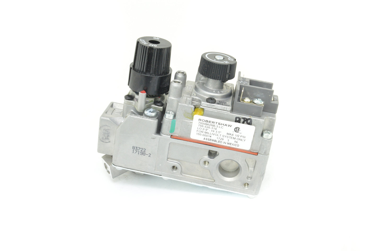 Robertshaw / Dexen Millivolt Valve 50% Turndown Natural Gas