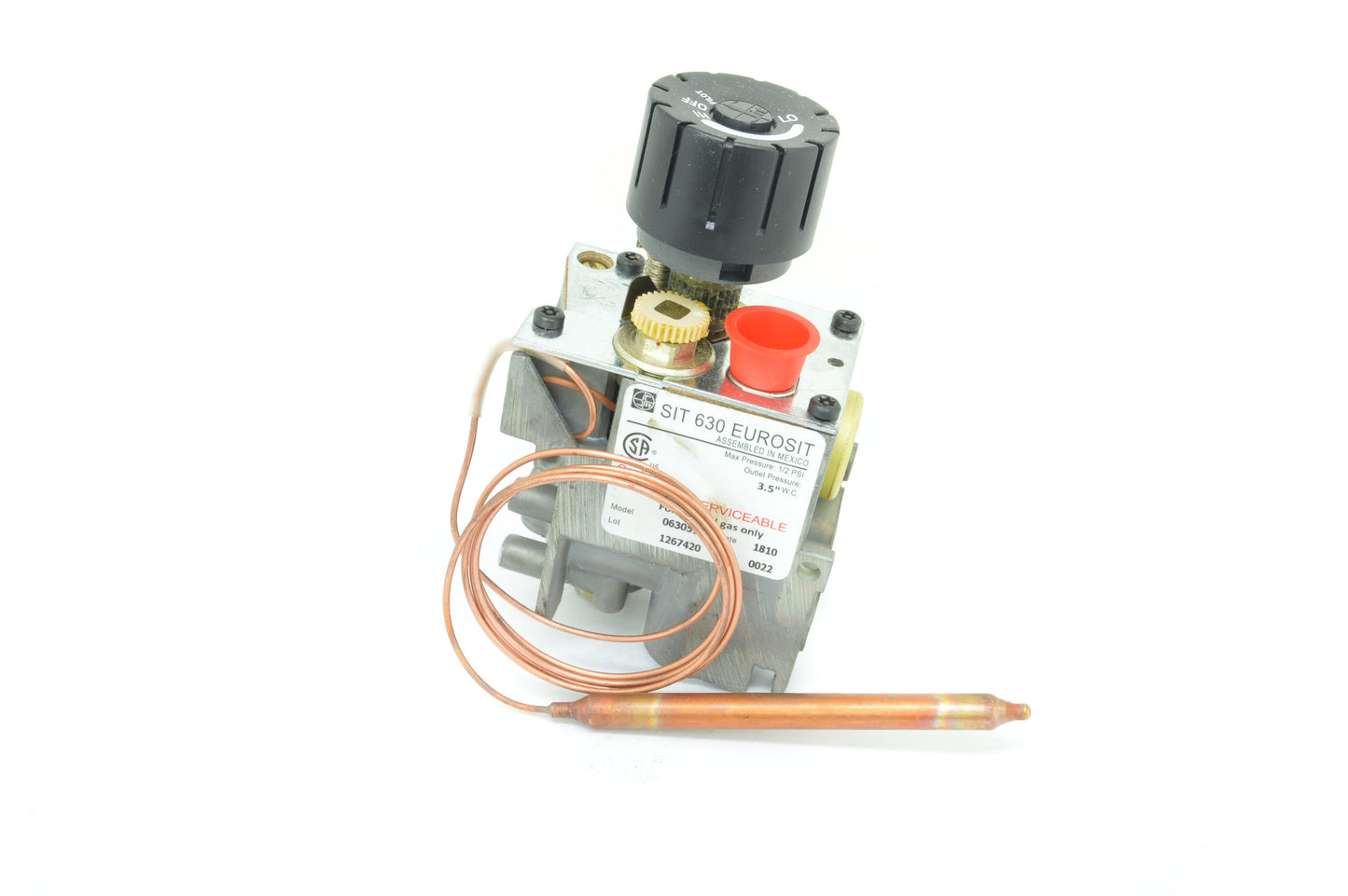 Eurosit 630 Fireplace Gas Valve (Natural Gas)