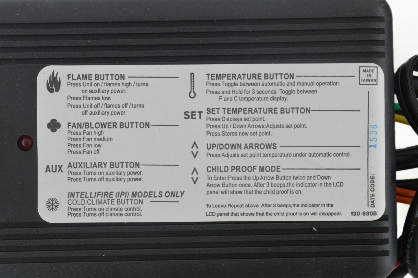 Control Box Receiver HTI-13-007