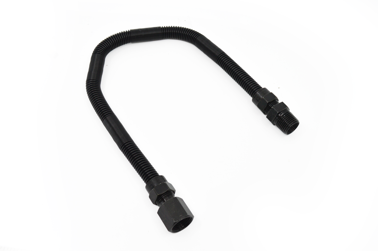 3/8" ID Whistle Free Gas Flex Hose - 18" With Fittings