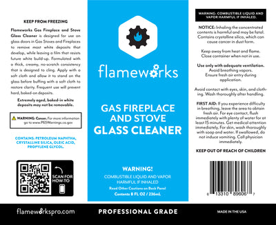 Flameworks 8oz GLASS CLEANER