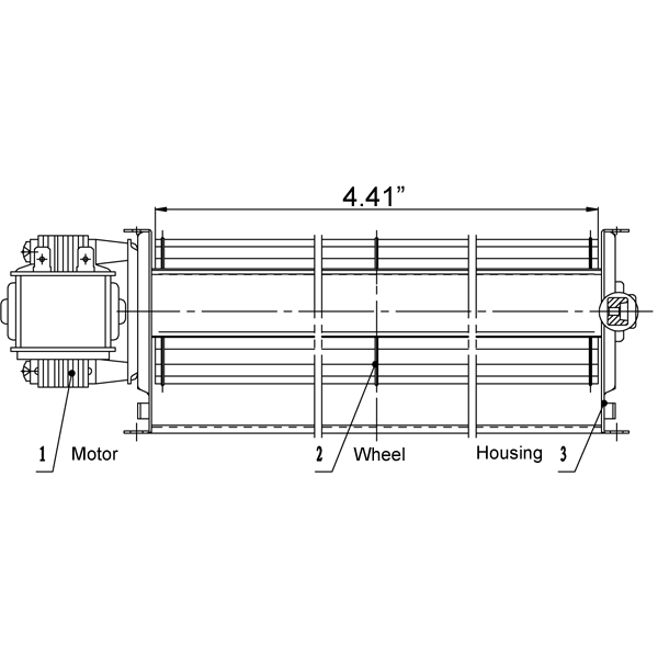 7.5" Blower Right Motor